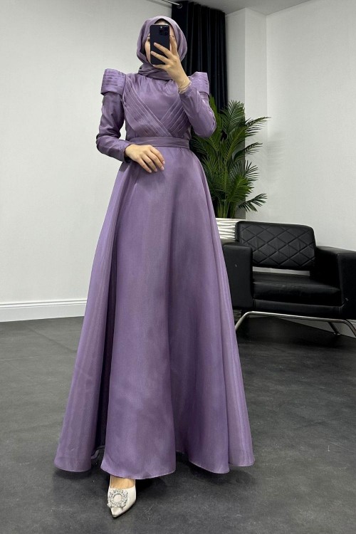 Acron Hayal Tül  Abiye Lila