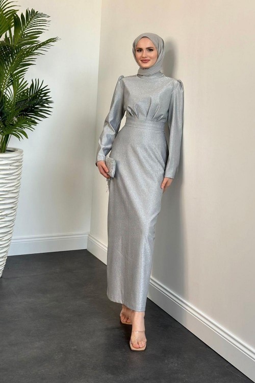 Adin Simli Kalem Abiye Gri