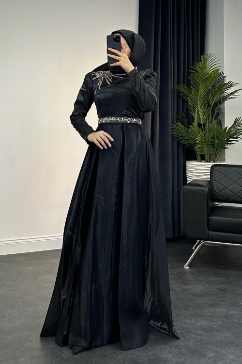 Alleo Tafta Abiye Siyah