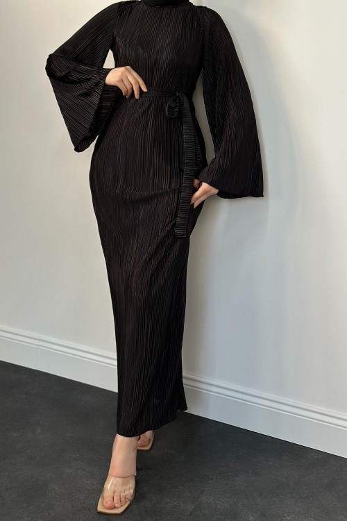 Alya İspanyol Kol Elbise Siyah