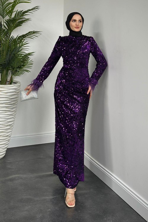 Amalia Pul Payet Abiye Mor