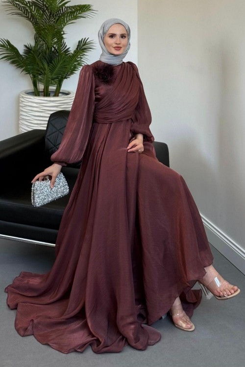 Anastasia Omzu Güllü Abiye GülKurusu(GÜLSÜZDÜR) 