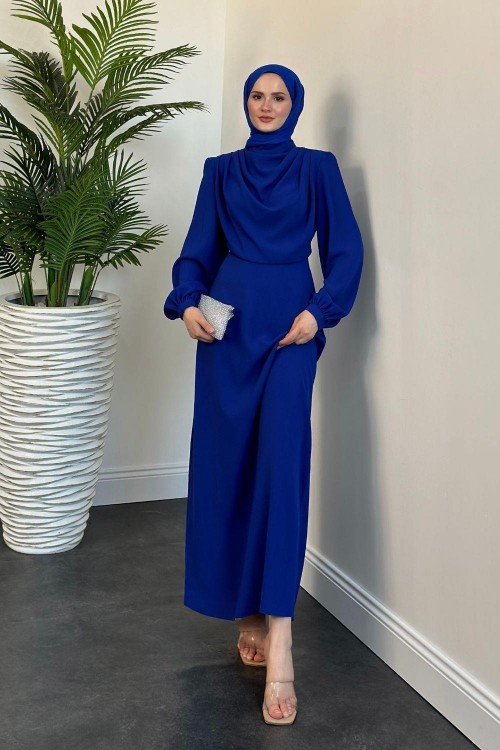 Annalisa Drape Krep Abiye Sax