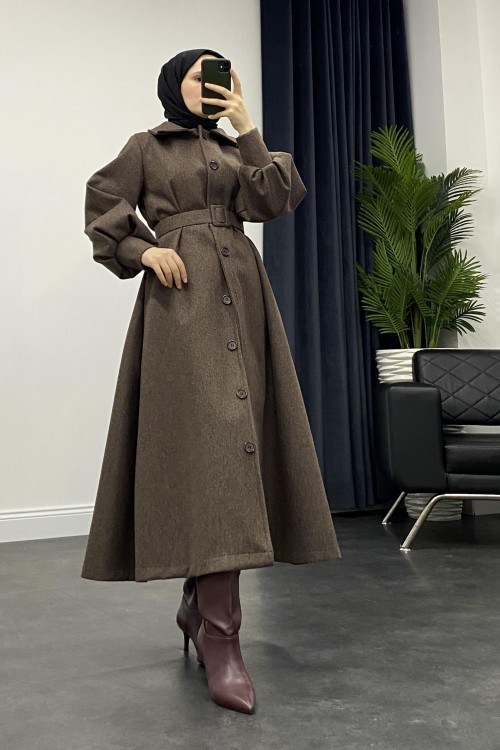 Besen Kemerli Kaban Kahve 