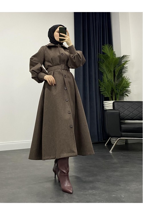 Besen Kemerli Kaban Kahve 