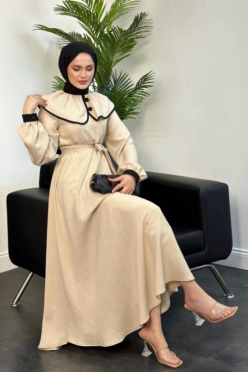 Çalıkuşu Elbise Vizon