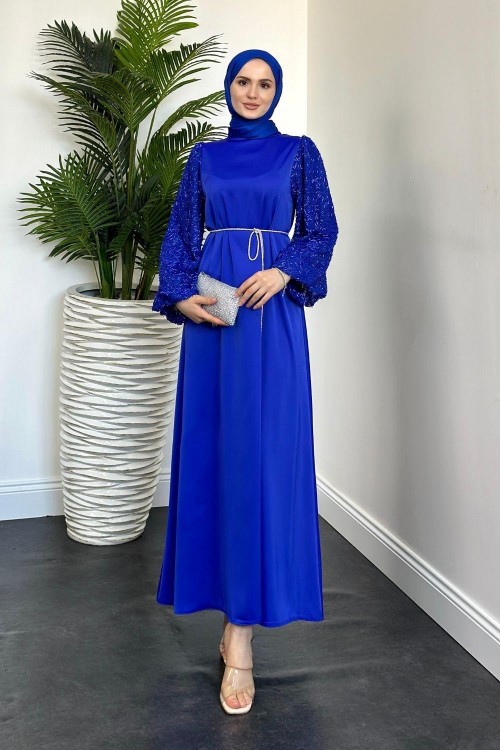 Carlotta Balon Kol Saten Abiye Sax