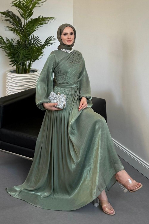 Cyrus Boynu Taşlı Haki