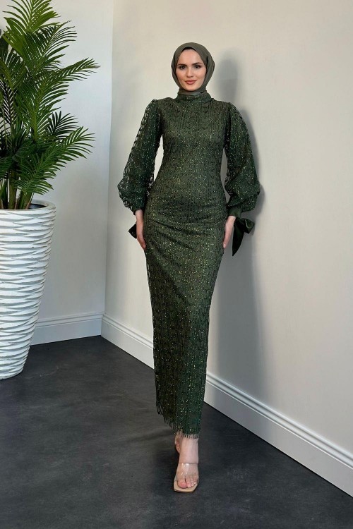 Didem Simli Kalem Abiye Kına Yeşili