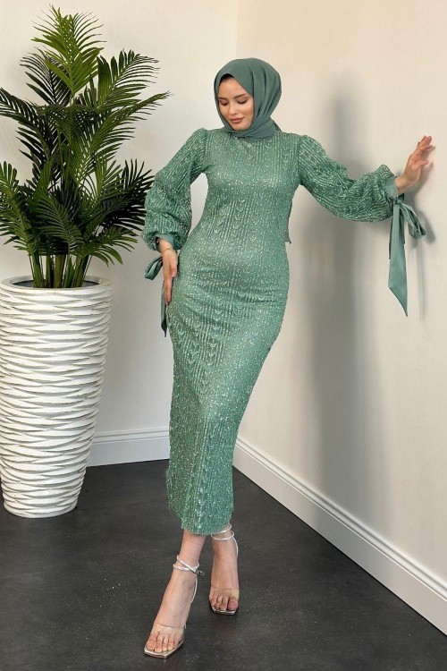 Didem Simli Kalem Abiye Mint