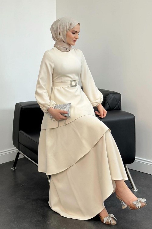 Diya Kat Kat Abiye Krem