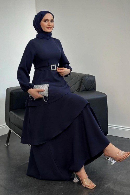 Diya Kat Kat Abiye Lacivert