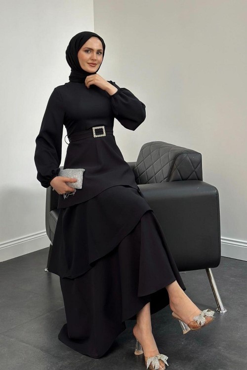 Diya Kat Kat Abiye Siyah