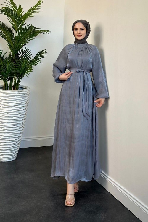 Duris Janjan Balon Kol Abiye Gri