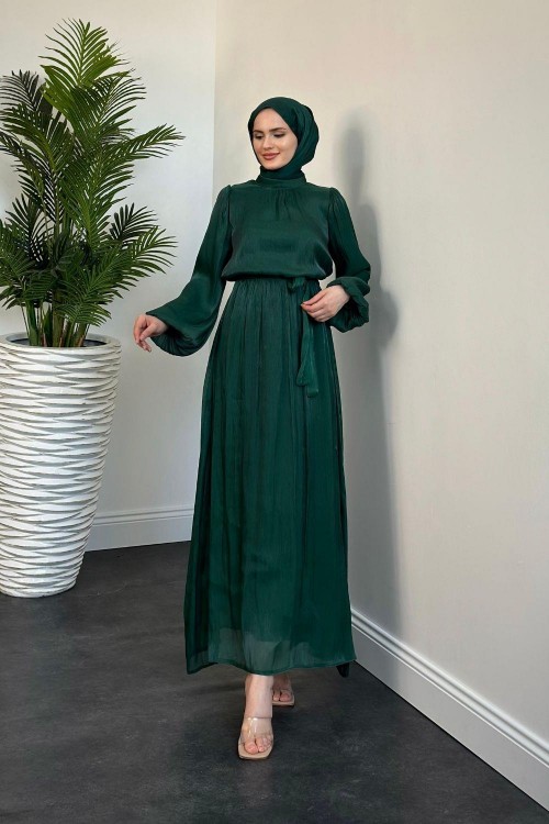 Duris Janjan Balon Kol Abiye Zümrüt