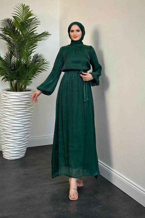 Duris Janjan Balon Kol Abiye Zümrüt