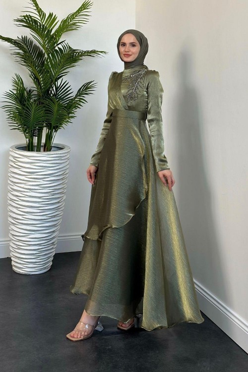 Ervah Taş Detay Abiye Haki