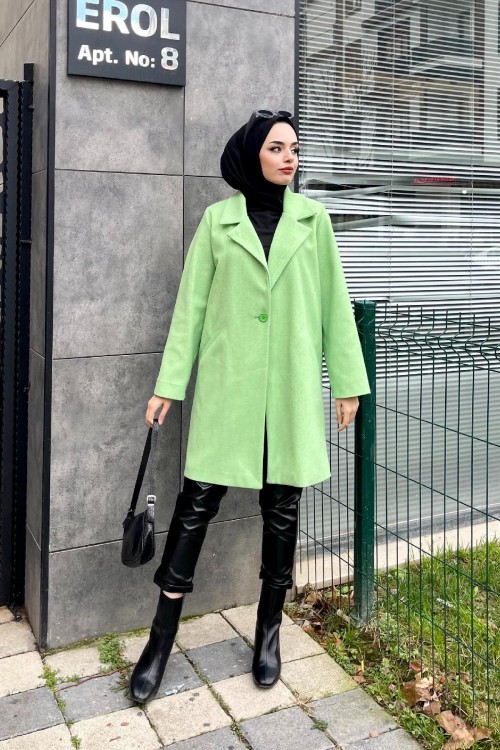 Filetolu Kısa Kaban Yeşil