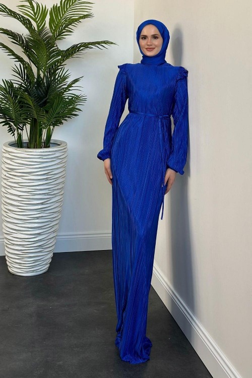 Imelda Omzu Fırfır Balık Abiye Sax