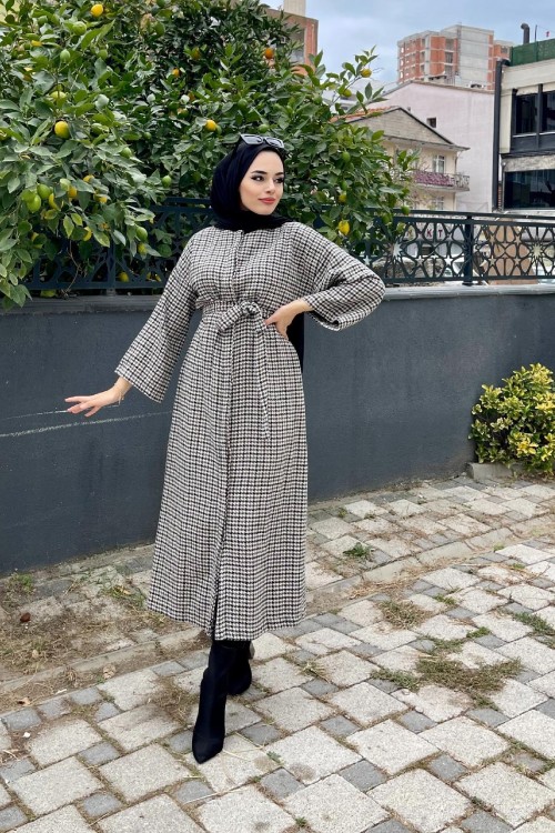 İnce Ekose Uzun Kap Yeşil