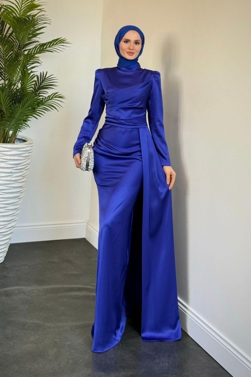 Perisa Yandan Pelerinli Abiye Sax