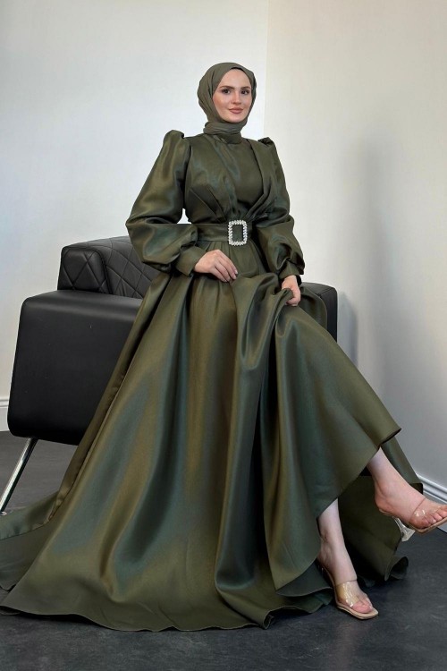 Kleopatra Tafta  Abiye Haki(KEMERSİZDİR)