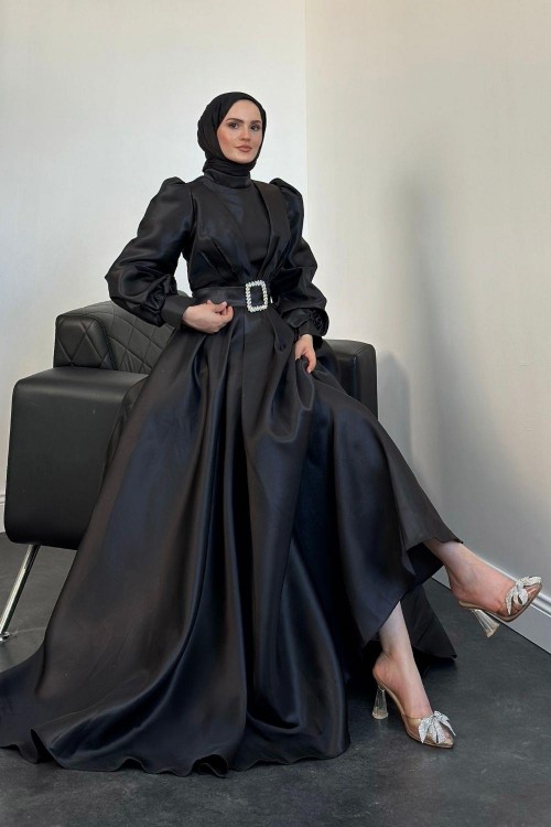 Kleopatra Tafta Abiye Siyah