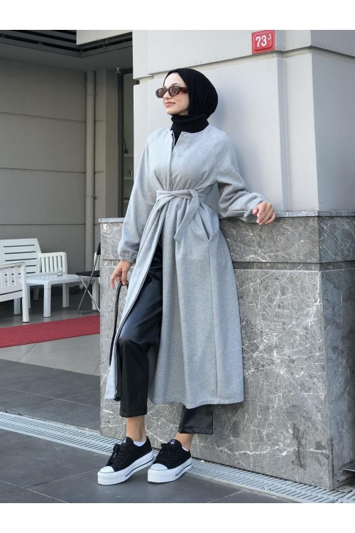 Larimar Kemerli Kaban Gri