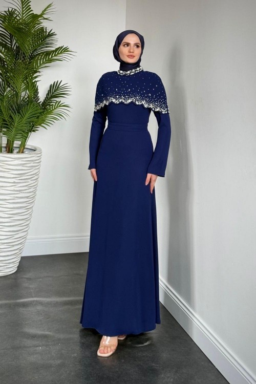 Lenka Zikzak Abiye Lacivert