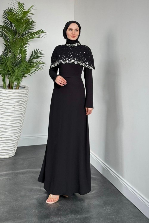 Lenka Zikzak Abiye Siyah