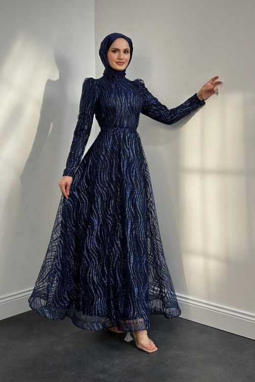 Lotto Simli Abiye Lacivert