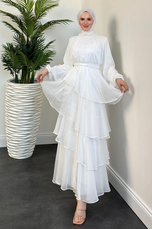 Marissa Kat Kat  Elbise Beyaz