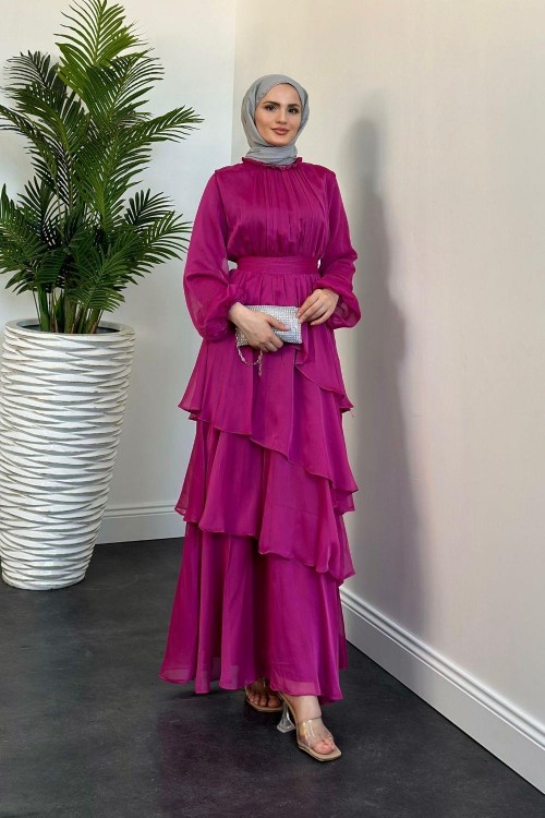 Marissa Kat Kat  Elbise Fuşya