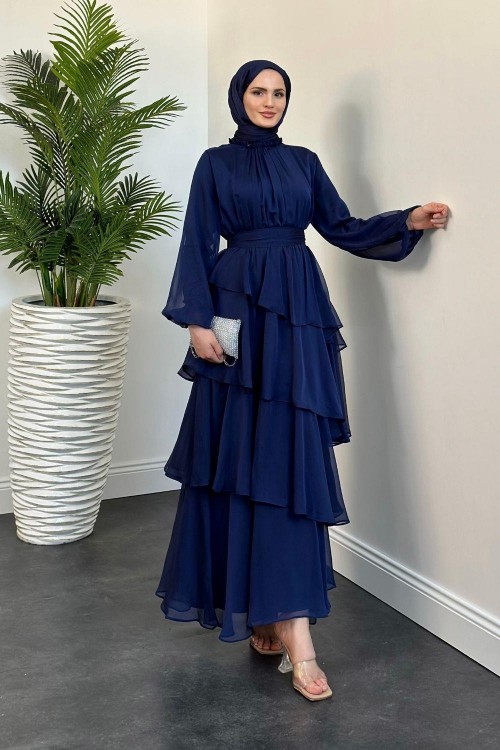 Marissa Kat Kat  Elbise Lacivert