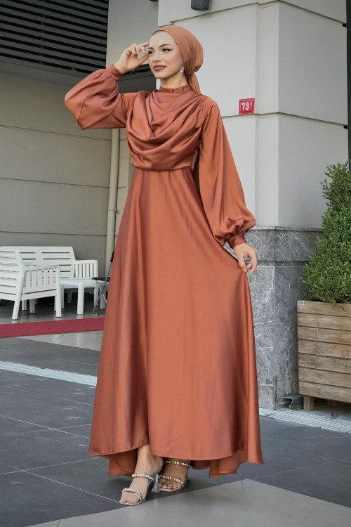 Matmazel Saten Abiye Kremit