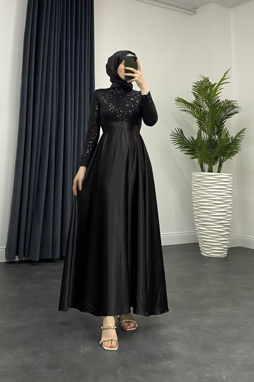 Melinda Payet Abiye Siyah