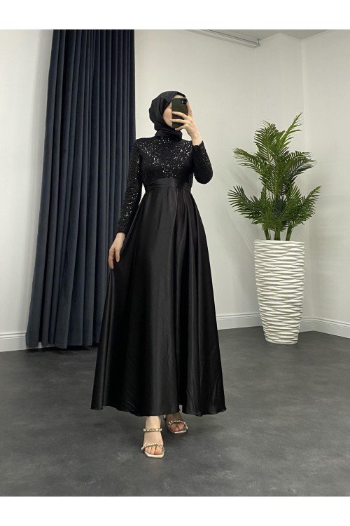 Melinda Payet Abiye Siyah