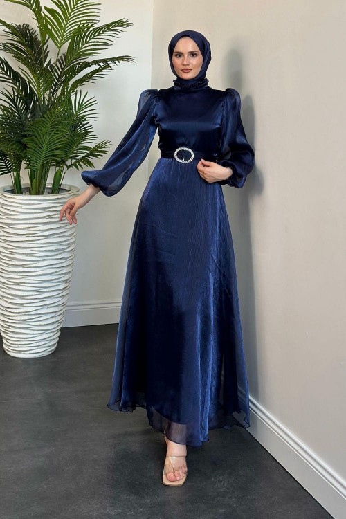 Moi Janjan Balon Kol Abiye Lacivert