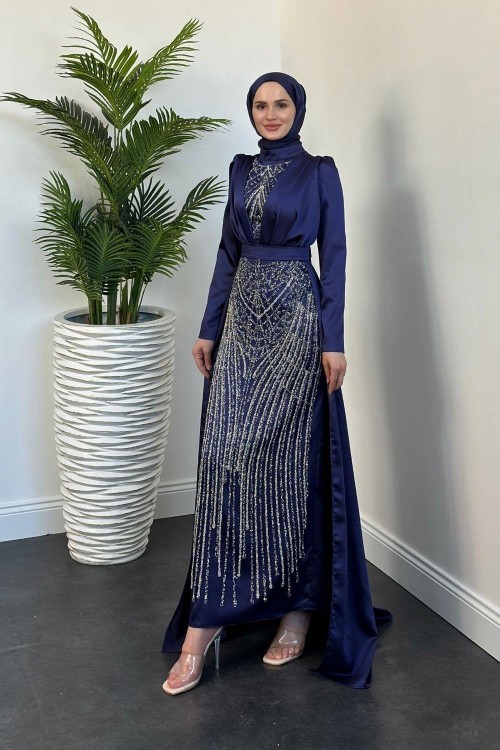 Palmira Pelerin Abiye Lacivert