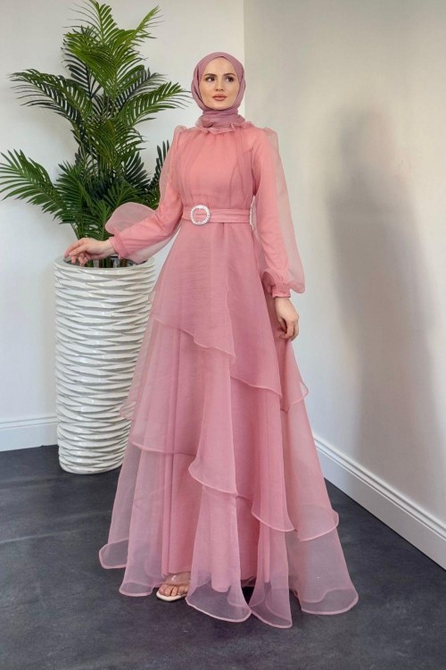 Patricia Kat Kat Tül Abiye Pudra