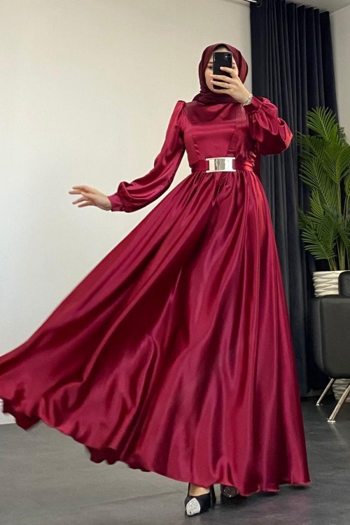 Rita Ayna Kemer Abiye Bordo