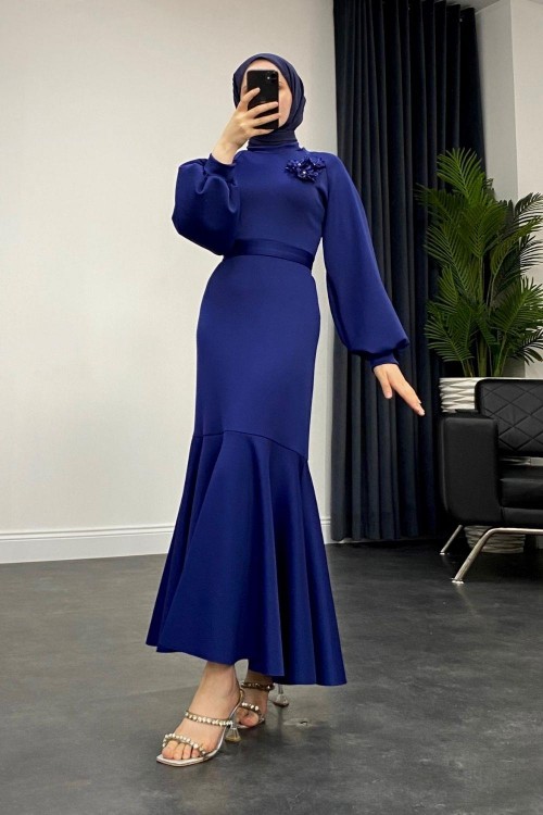 Rosalie Scuba Elbise Saks