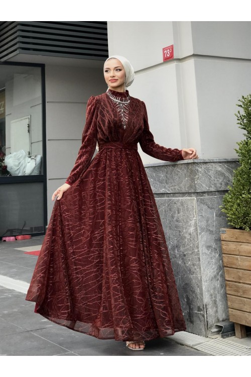 Şahmaran Önü Taşlı Abiye Kiremit