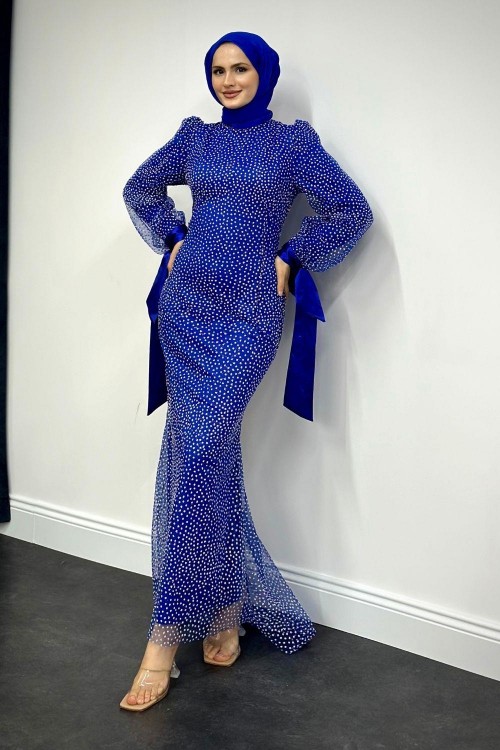 Sakura Simli Balık Abiye Saks