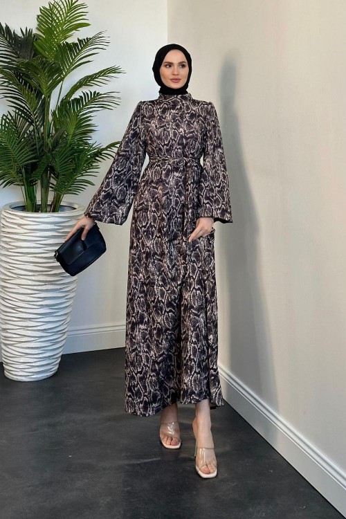 Santino Balon Kol Elbise Siyah