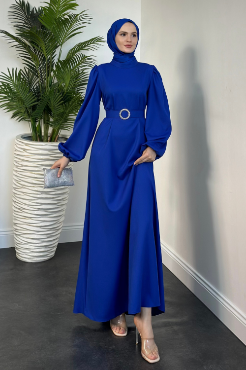 Sarah Kemerlı Elbise Sax