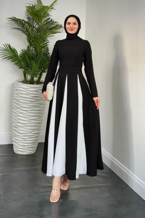 Soul Krep Elbise Siyah