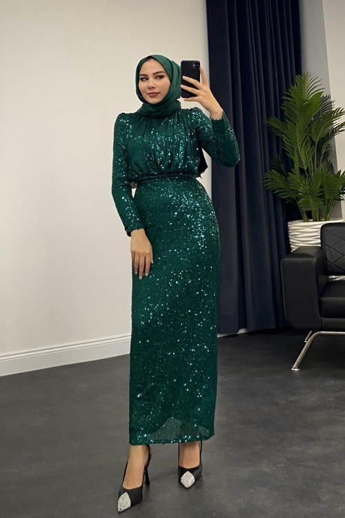 Leya Payet Abiye Zümrüt