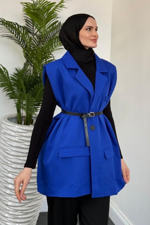 Willa Kemerli Vatkalı Yelek Sax