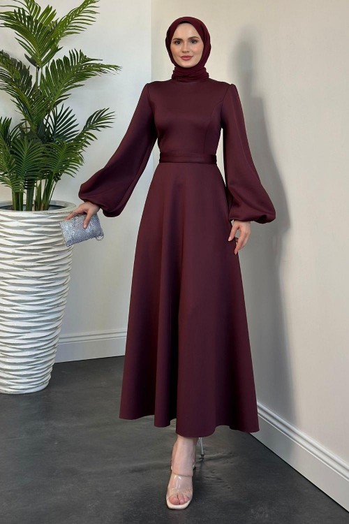 Yanni Scuba Elbise Mürdüm